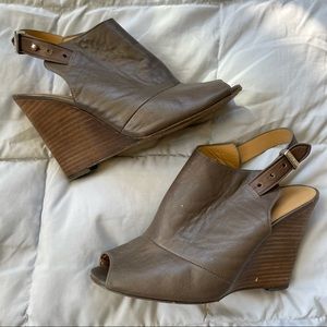Coach Open toe booties